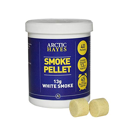 Arctic Hayes 333013C AX White Smoke 40-Pieces Pellets Tub