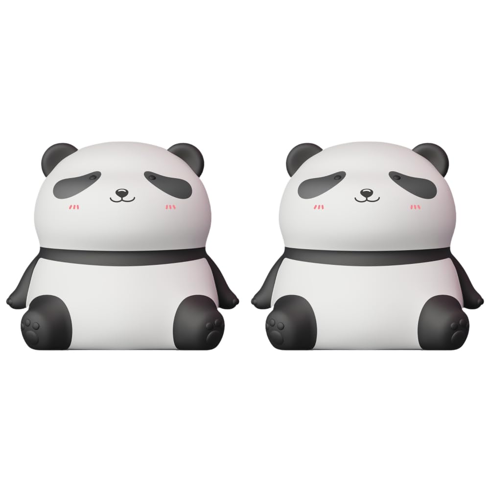 Luz nocturna LED con sensor táctil - Diseño de panda y pato, lámpara de silicona, recargable por USB para habitación de niños