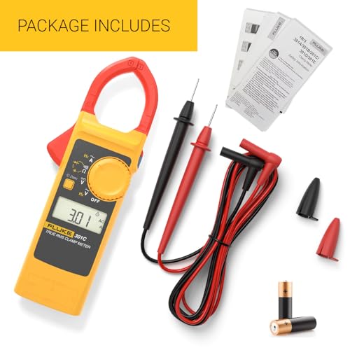 Image of FLUKE 301C - 1000A TRUE RMS AC - SLIM & COMPACT CLAMP METER (with TL-75 Test Leads Set)