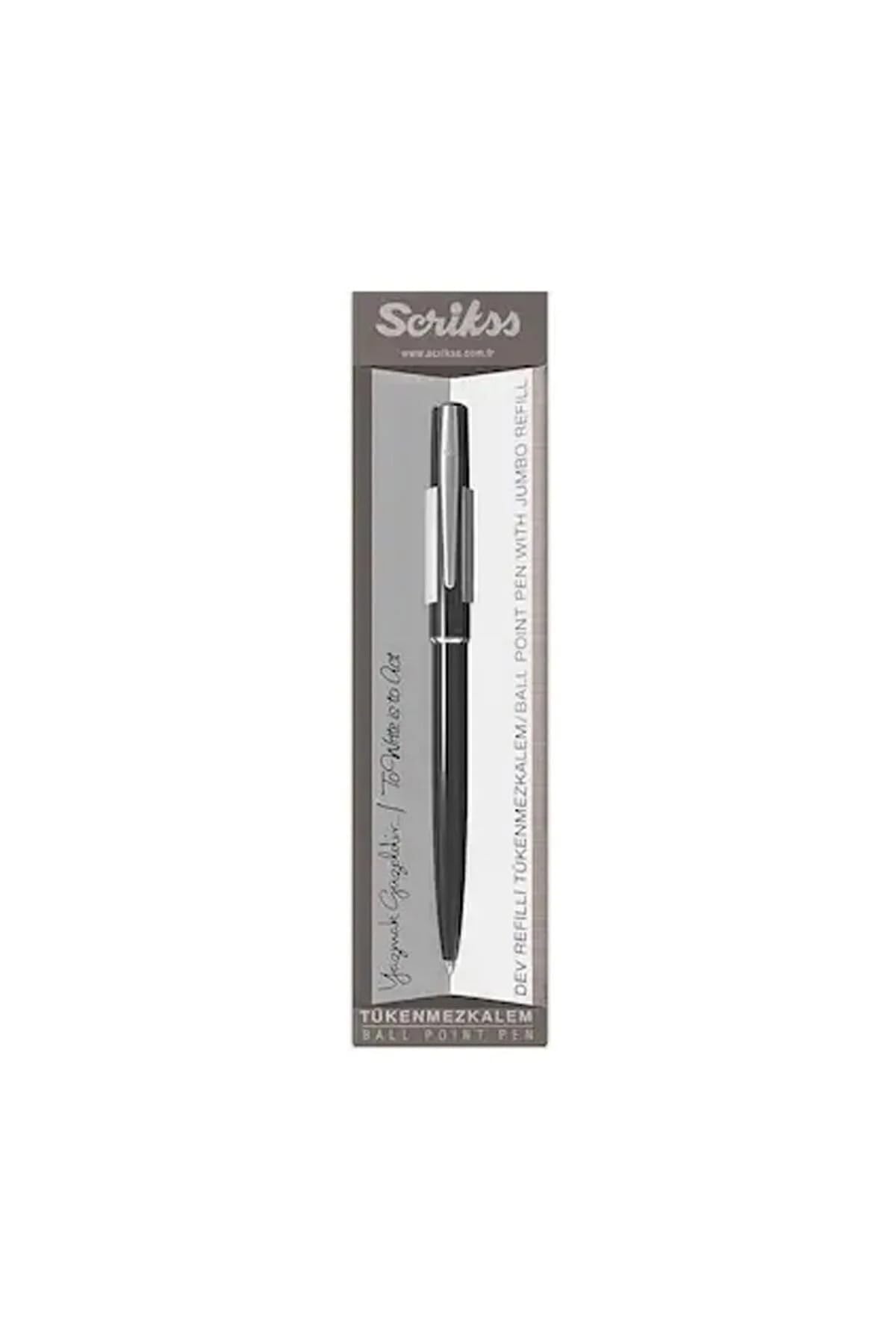 Scrikss Vintage 33 Dolma Kalem & Tükenmez Kalem Takım Siyah