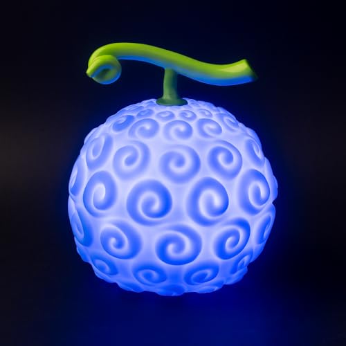 Grupo Erik Lampara One Piece Devil Fruit - Figura One Piece : Lámpara mesita noche o escritorio - Figuras Anime | Regalo Anime Manga, One Piece merchandising Oficial : 2 Modos de Luz (16x14 cm)