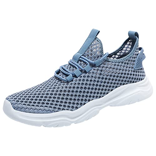 Chaussures de sport homme bleu 41 baskets running maille creuse