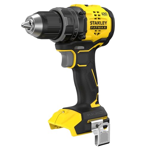 STANLEY FATMAX V20 Perceuse-visseuse sans fil et brushless à 2 vitesses, sans batterie ni chargeur, 18V, SFMCD714B-XJ