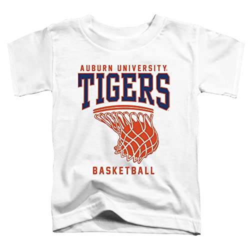Auburn University Official Basketball Hoop Unisex Toddler T Shirt,White, 3