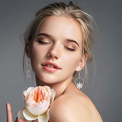 PAGOW 100Pcs Hoops for Jewelry Making, 15mm 20mm 25mm 30mm Hypoallergenic Cooper Round Earring Hoops for Necklace Bracelet Finding DIY Earring Craft Pendant Accessories