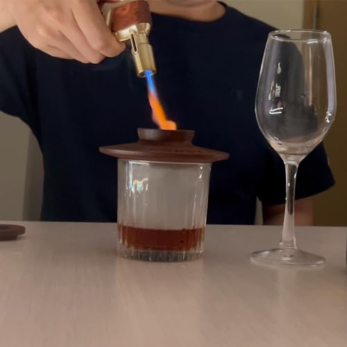 iLifeTech Kit para defumador de coquetéis – Conjunto de ferramentas de barra de uísque com tocha (se