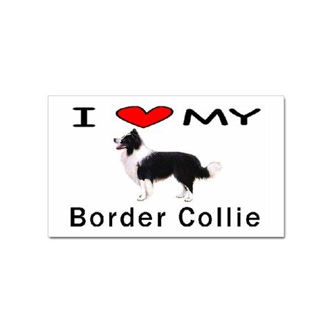 I Love My Border Collie Rectangular Magnet