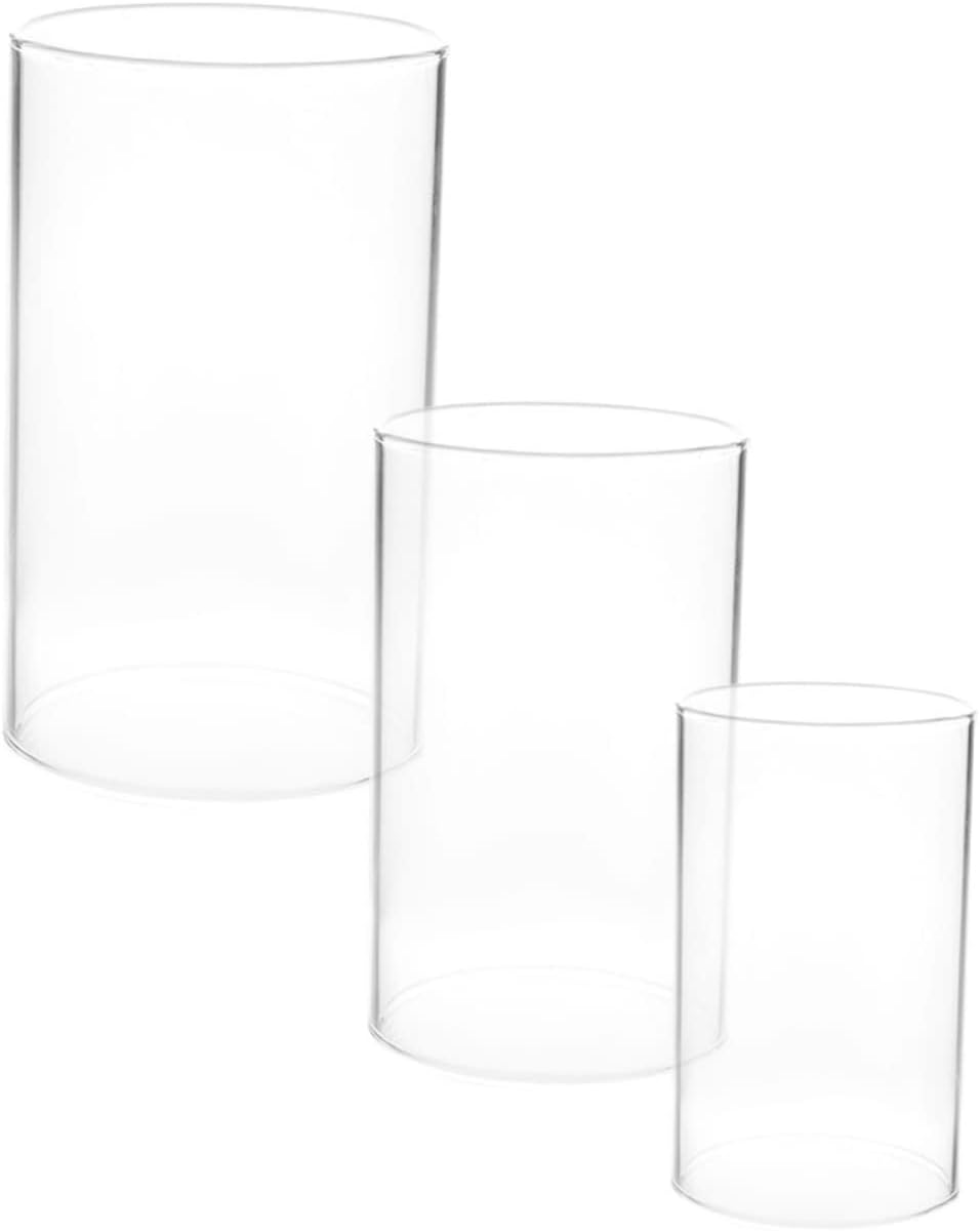Alipis 3pcs Glass Candle Holder Shades for Tealight and Votive Candles for Home Decor and Romantic Settings