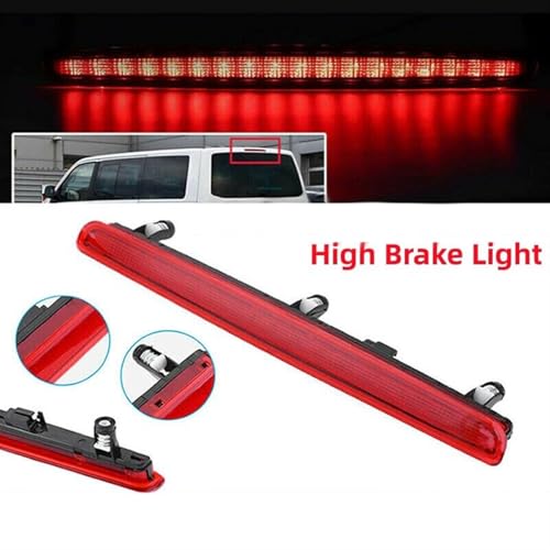 Troisième feu stop pour VW Transporter T5 2003-2015 avec coque rouge de hayon