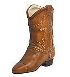 Accents & Occasions Ceramic Cowboy Boot Planter or Flower Arrangement Vase, 6-1/2-Inch