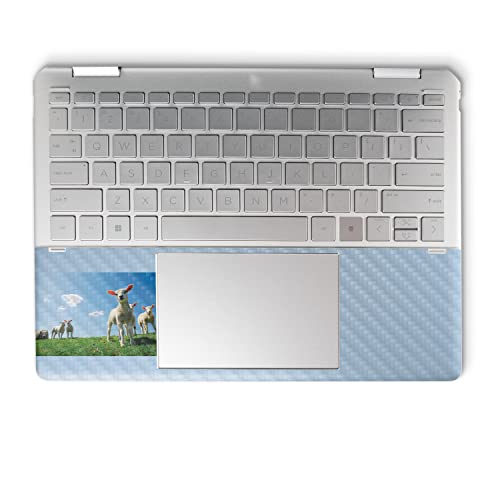 Image of MightySkins Carbon Fiber Skin Compatible with HP Spectre x360 14 inch (2022) Full Wrap Kit - Lambs | Protective, Durable Textured Carbon Fiber Finish | Easy to Apply | Made in The USA