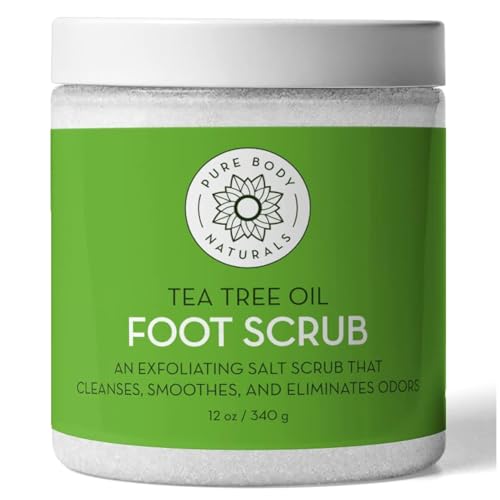 Gommage pieds arbre à thé Pure Body Naturals pour votre spa maison