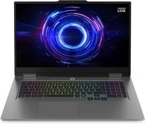 Image of Lenovo LOQ 17IRX10 Gaming Laptop, 17.3" Display, Intel Core i7-14700HX, NVIDIA GeForce RTX 5060 8GB, 24GB DDR5 RAM, 1TB,Full-Size Keyboard with Numeric Keypad, Windows 11 Home, Grey (Renewed)
