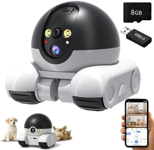 Remote Bot Camera The Blinky Bot Camera, Blinky Bot Pro, The Tiny Robot Pal, 360° View ...