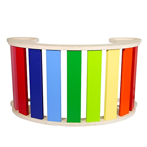Waldorf Wooden Rocking Play (Rainbow) by Nautical Beach Decor - Image 9