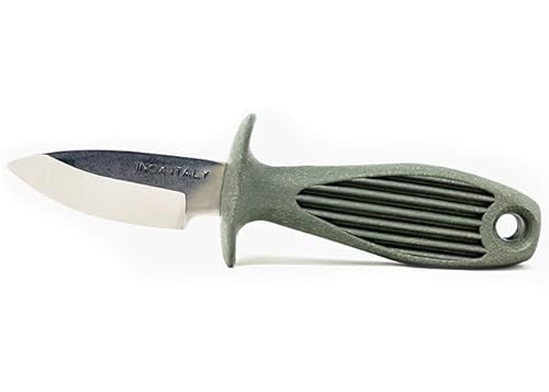Waterhaul Oyster Shucking Knife: Recycled Ocean Plastic Handle. Mussel Clam Shellfish Shucker Kitchen Sustainable Tool.
