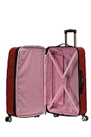 Rockland Melbourne Hardside Expandable Spinner Wheel Luggage, Checked Large 28", Red — image 8