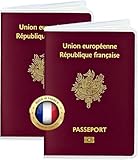 Ugozen Lot de 2 Étuis Passeport Transparent FABRIQUÉ en France- Protège Passport...