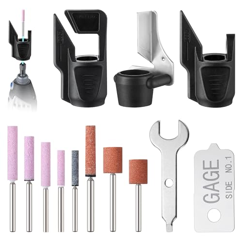 Dreyoo 13 Pieces Chainsaw Sharpening Kit Chainsaw Sharpeners Tool Compatible with Dremel A679-02 Sharpening Outdoor Gardening Tools Chainsaws and DIY Projects