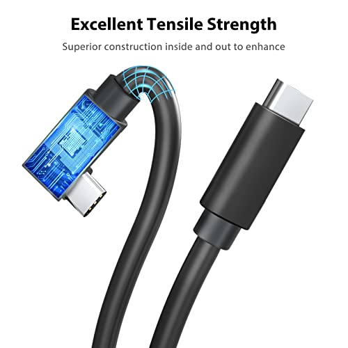 Quest Link Kabel, kompatibel mit Oculus/Meta 2/1 PC/Steam VR, Haaray USB 3.0 Hochgeschwindigkeits-Datenübertragung & Schnelllade-USB-C-Kabel für VR-Headset und Gaming-PC, Schwarz - Image 4