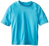 Kanu Surf Boys' Fiji UPF 50+ Sun Protective Rashguard, Light Aqua, Medium (10)
