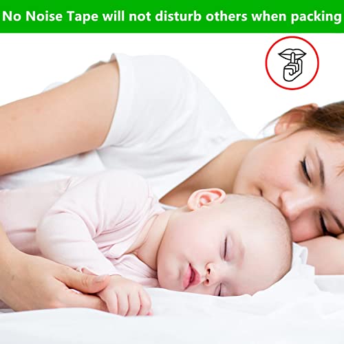 Cosimixo No Noise Silent Packing Tape 2.4Mil X 1.88" X 110 Yards,6Rolls,Industrial Heavy Duty Noiseless Packaging Tape For Quiet Packing Shipping Moving And Storage #TOP1