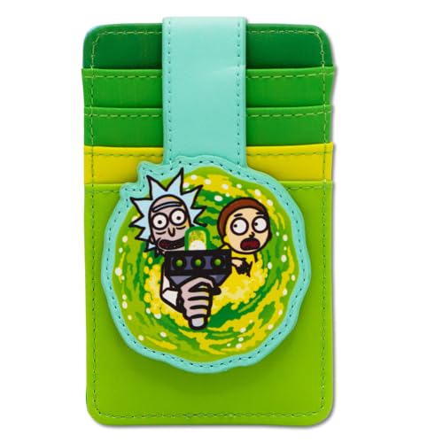 Portefeuille Rick and Morty Buckle-Down en cuir végétalien avec fentes pour cartes