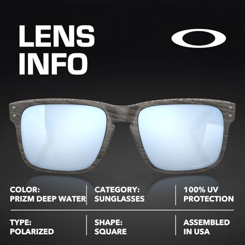 Image of Oakley HOLBROOK WOODGRAIN COLLECTION OO9102 Sunglasses With Official Kit | Polarized, Men's Sunglasses