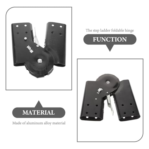 Charnière d'échelle pliante pour remplacer joint escabeau cassé avec vis 6.5cm - 8