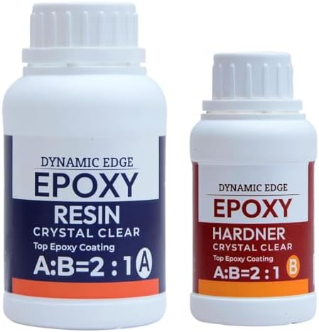 Epoxy Resin - 2:1 Epoxy Resin and Hardener Art Kit Crystal Clear For Art and Craft Home Dcor Projects Long-Lasting, Smooth Finish, Non-Toxic | Ebook Included