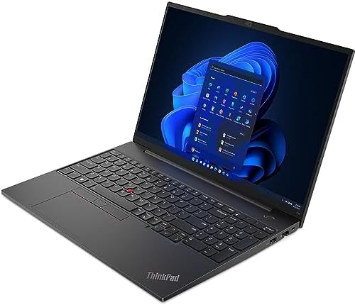 Lenovo ThinkPad E16 Laptop para el hogar y negocios (AMD Ryzen 5 7530U de 6 núcleos, 16 GB de RAM, SSD PCIe de 512 GB, AMD Radeon, 15.6 pulgadas FHD (1920 x 1080), WiFi 6, BT 5.2, retroiluminación,