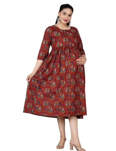 Image of Jikonet Women's Maternity Kurti for Feeding Zippers (VJK)