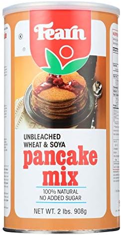 Fearns Soya Food Pancake Mix - Unbleached Wheat and Soya - 2 lb - Dairy Free - No added sugar
