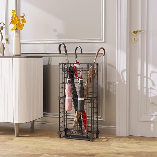 image for AWTATOS Umbrella Holder Entryway, Umbrella Stand Freestanding, Metal S