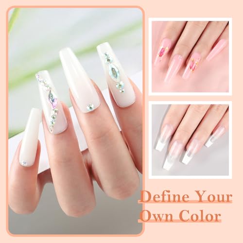 COSCELIA UV Nagellack Set mit UV Lampe, 15 Farben Gel Nagellacks Starterset mit 3Pc Poly Nagelgel Base und Top Matte Coat Gelnägel Starterset Nägel Nagelstudio Set