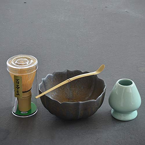 Ensemble matcha bambou et bol céramique or NERB - 6