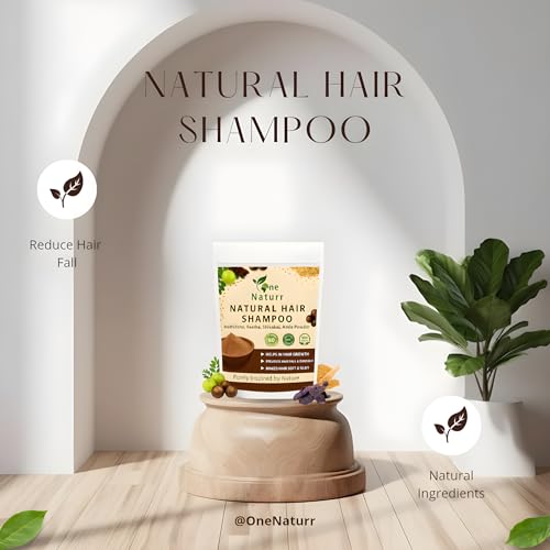 Image of Natural hair Shampoo for prevents hair fall & Anti-dandruff, And helps in hair growth Ayurvedic herbal shampoo powder nourieshes the hair & makes it Soft & Shiny (200g)