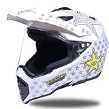 Shorkproof Off Road Full Face Casco de Moto Cascos de Motocicleta para Adultos con Visera A Prueba de Viento Anti-caída Seguridad Motocross Caps 23 Colores