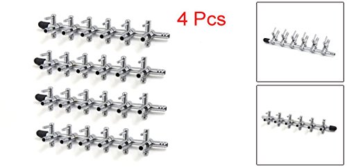 ⭐️空気ポンプ エアフロー分岐 水槽用 ステンレス鋼 6ウェイ 3個入り Amazon | uxcell 空気ポンプ エアフロー分岐 水槽用 ステンレス鋼 6