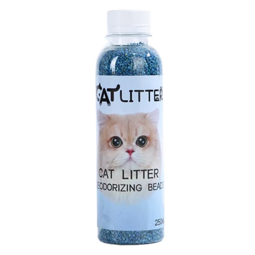 Natural Cat Litter Deodorizer, 250ml Plant-Based Odor Eliminator with Activated Carbons, Low Dust Formula for Litter Boxes, Safe for Cats & Humans, Long-Lasting Freshness for Home