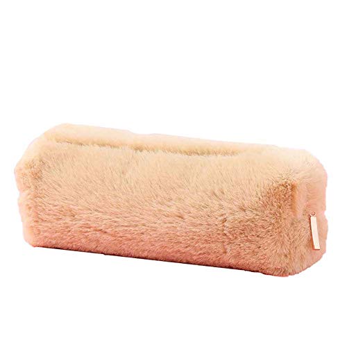 Preisvergleich Produktbild Drawihi Kosmetiktäschchen Federmäppchen Stifteetui 1Pcs Reißverschluss Plüsch weich Geeignet für Männer und Frauen Plüsch (Gelb)
