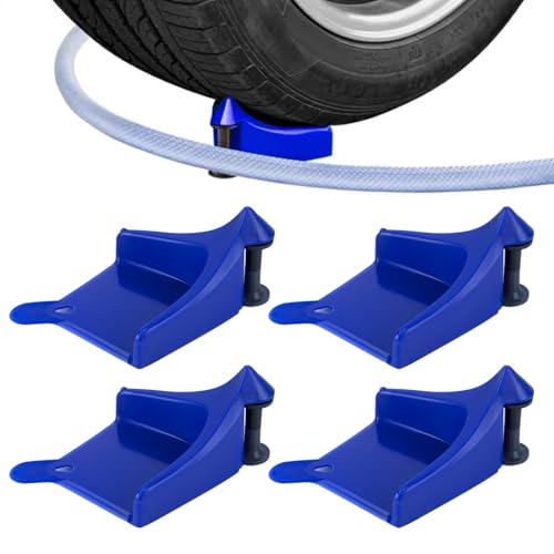 apvok 4 Pcs Car Hose Guide Plastic Tire Hose Rolle Car Washing Detailing Tire Hose Guide Preventing Pressure Washer Hose from Stuck and Snagging Car Wash Tool for Truck Rv ATV Motorcycle