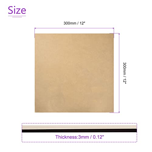 Image of DMiotech 2pcs 12 inch x 12 inch 3mm Thick Plastic Acrylic Board Acrylic Sheet PMMA Acrylic Board for Craft DIY Display Project Sign Blank Red Clear