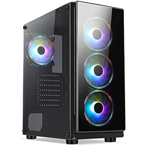OCHW Achos Ultra Fast School Home Office Gaming PC Desktop Computer AMD Ryzen 5 5600G 12 Thread ATI Radeon HD Graphics USB 3.0 120GB SSD 16GB DDR4 Wifi Windows 11 Cover