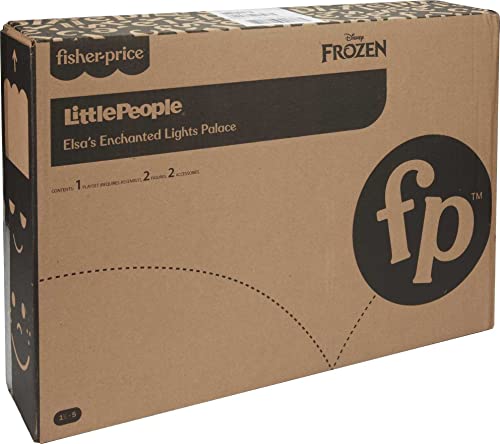 Disney Frozen Toddler Playset Little People Elsa's Enchanted Lights Palace With Anna & Elsa Figures For Ages 18+ Months #TOP1