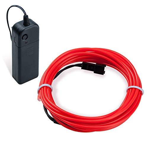 COVVY Guirlande Lumineuse LED, Neon Flexible Lumineux Décoration à piles pour Fête/Noël/Anniversaire/Soirée/Mariage, 3 Modes Éclairage avec télécommande,...