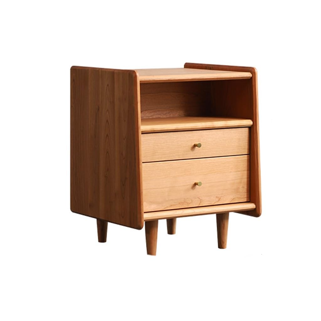 BHGFYXBS Side Tables Bedroom Cherry Wood Bedside Table, Nordic Bedroom Storage Cabinet, Solid Wood Side Cabinet, Small Bedside Cabinet Bedside Tables