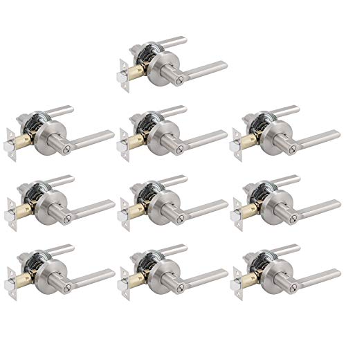 Exclusive Discount 70% Price 10 Pack Interior Door Handles Privacy Door Knobs, Door Knob for Bed and Bath Privacy Function, Interior Door Use Door Levers in Satin Nickel Free Shipping Offer 10 Pack Interior Door Handles Privacy Door Knobs, Door Knob for Bed and Bath Privacy Function, Interior Door Use Door Levers in Satin Nickel