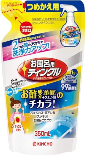 大日本除虫菊 お風呂用ティンクル 浴室・浴槽洗剤 水垢落とし 詰め替え 350mL