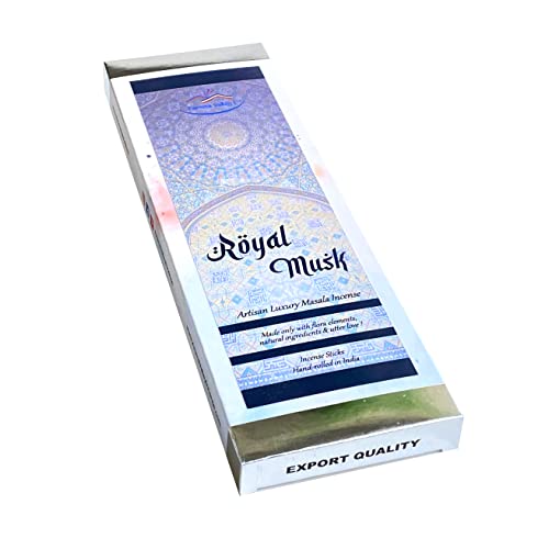 Aroma Valley Royal Musk Incense Sticks - Artisan Masala Incense - Hand-Rolled